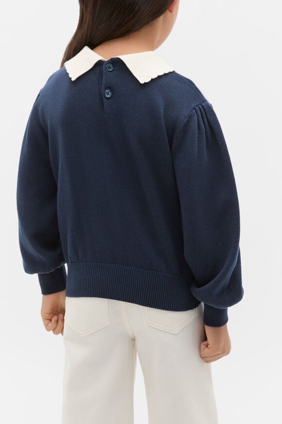 Bow Knit Sweater  New Navy  hi-res
