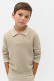 Essential Knit Polo  Milk Tea  hi-res