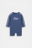 Side Tape Swimsuit  Washed Navy  hi-res