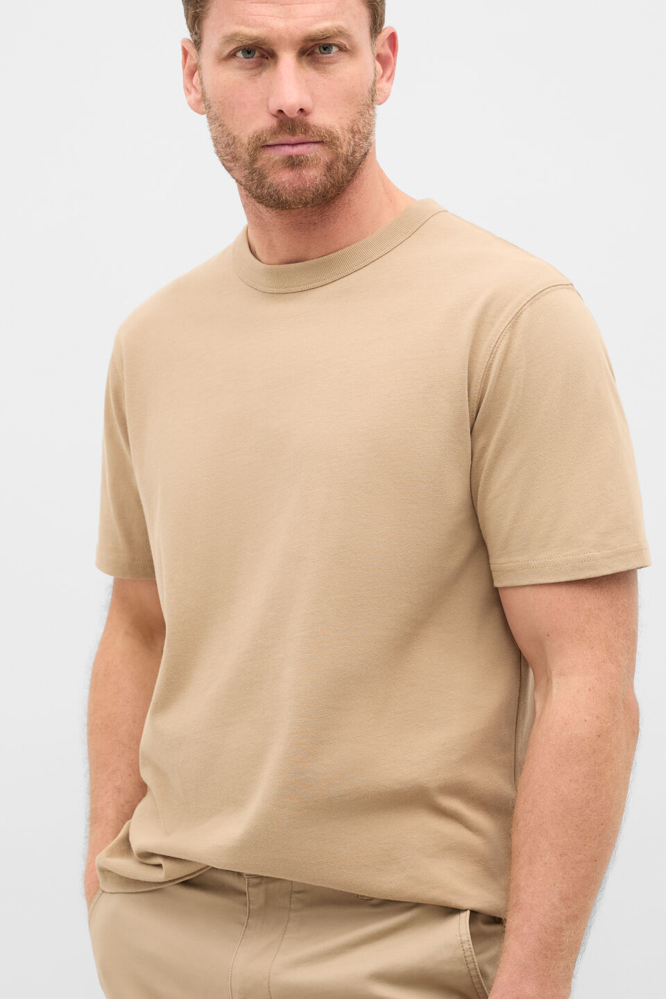 Crew Tee  Biscotti