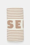 Logo Stripe Knit Blanket  Acorn Stripe  hi-res