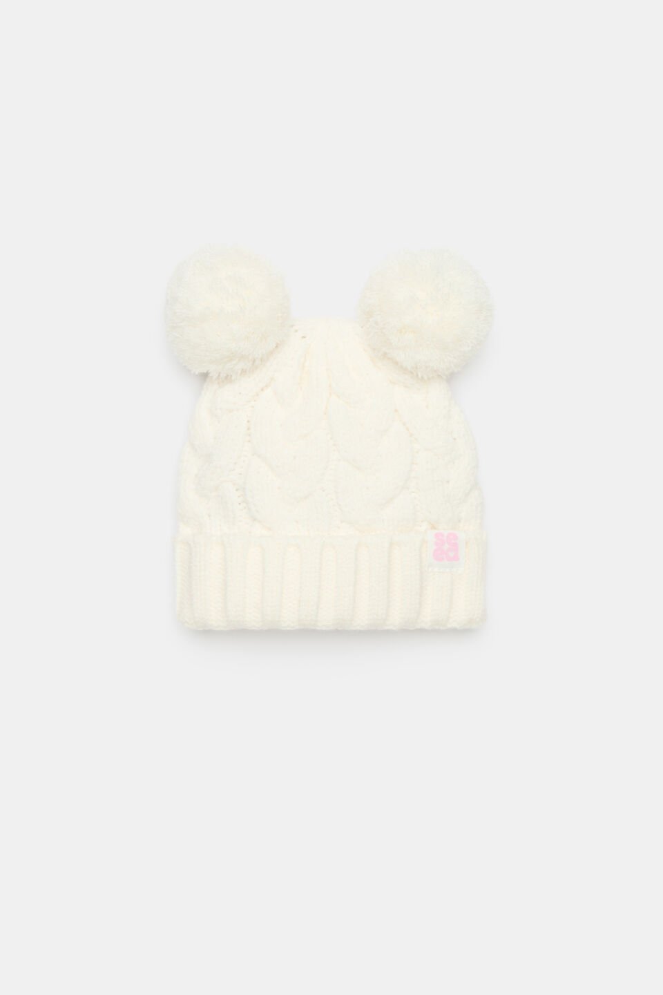 Mini Cable Knit Beanie  Classic Cream