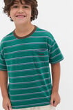 Stripe Pocket Tee  Jungle Green  hi-res