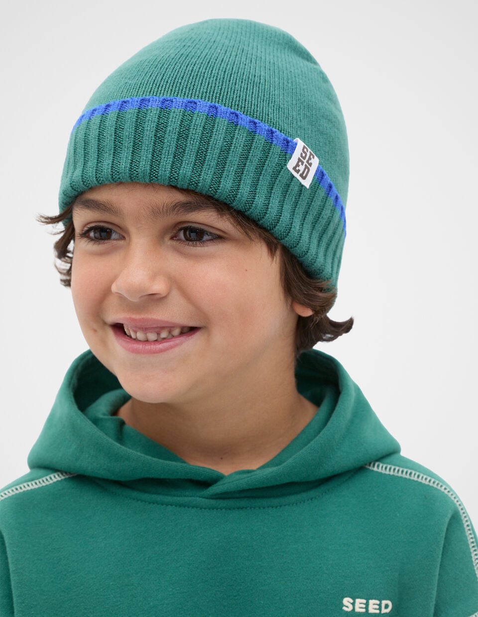 Basic Knit Beanie  Jungle Green