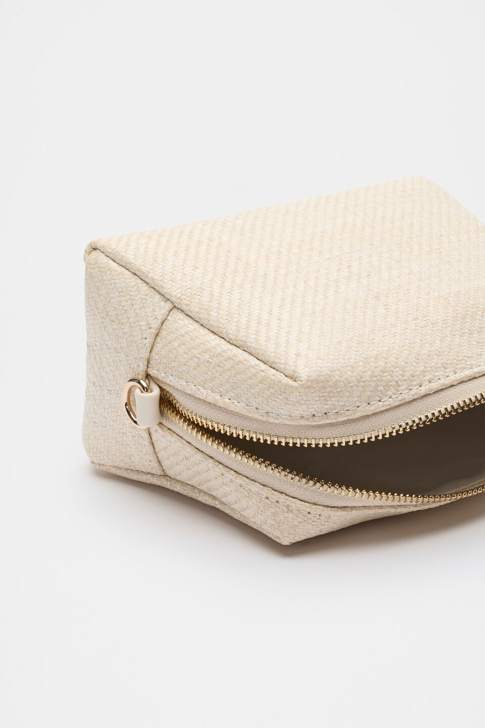 Logo Cosmetic Bag Small  Natural