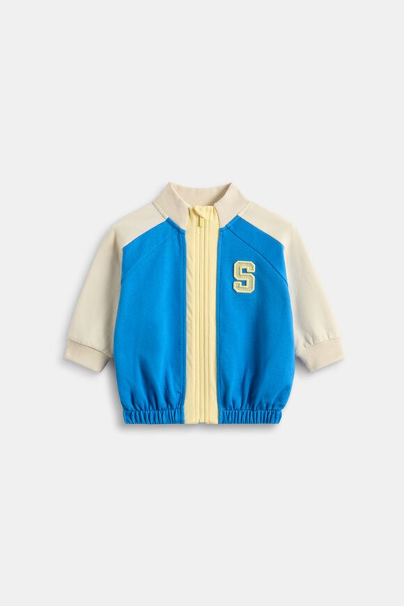 Zip Through Sweat  Captain Blue  hi-res