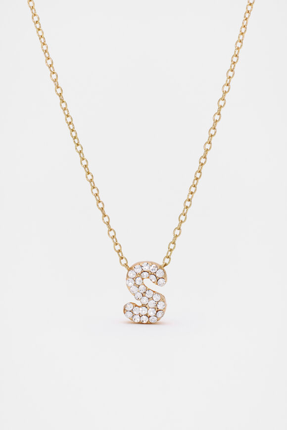 Initial Jewel Bubble Necklace  S  hi-res