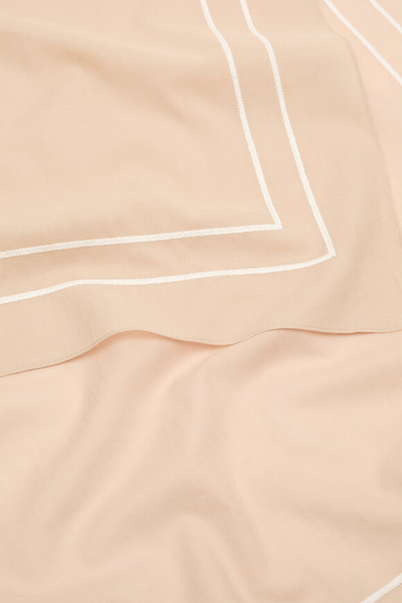Contrast Trim Sarong  Ecru  hi-res
