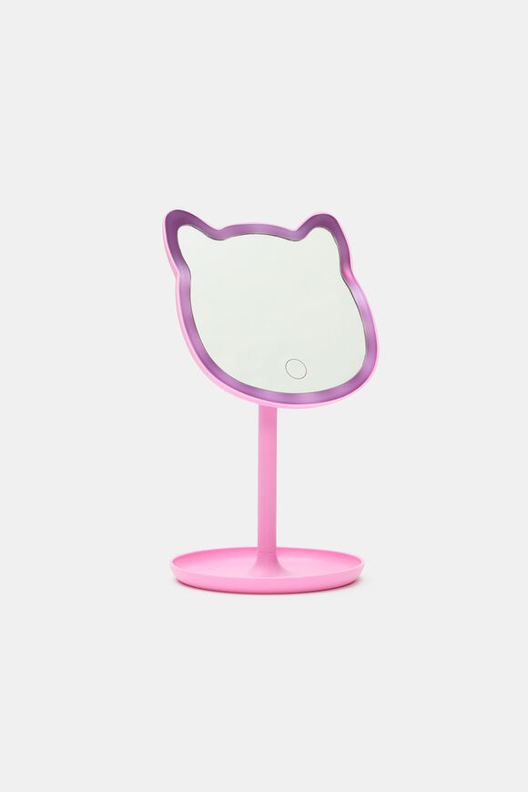 Light Up Cat Mirror  Pink  hi-res