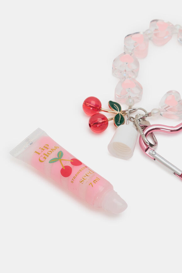 Lip Gloss Keyring  Cherry  hi-res