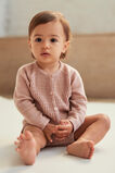 Cable Knit Cardigan  Blush Pink  hi-res