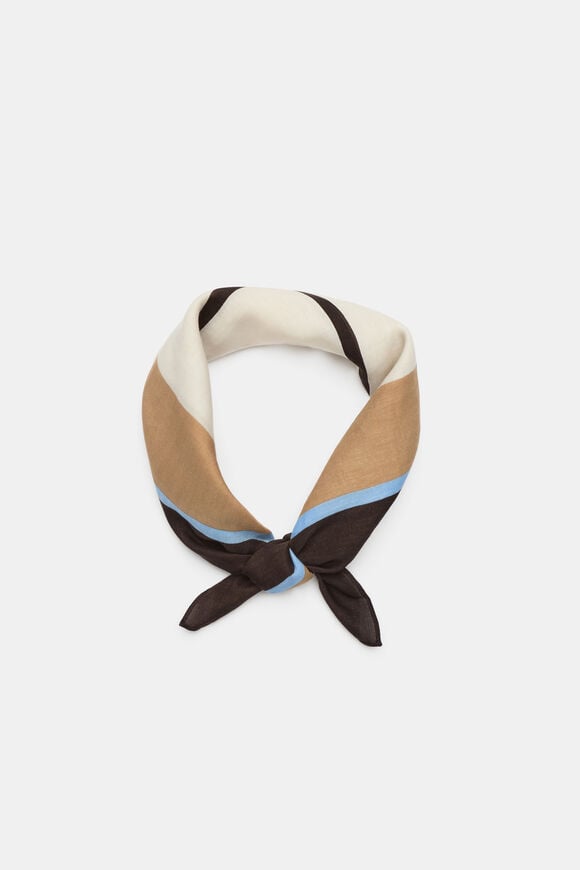Printed Headscarf  Coffee Bean Multi  hi-res