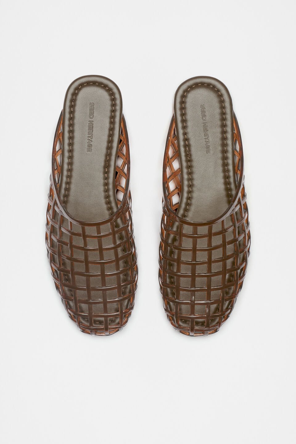 Caged Jelly Mule  Chocolate