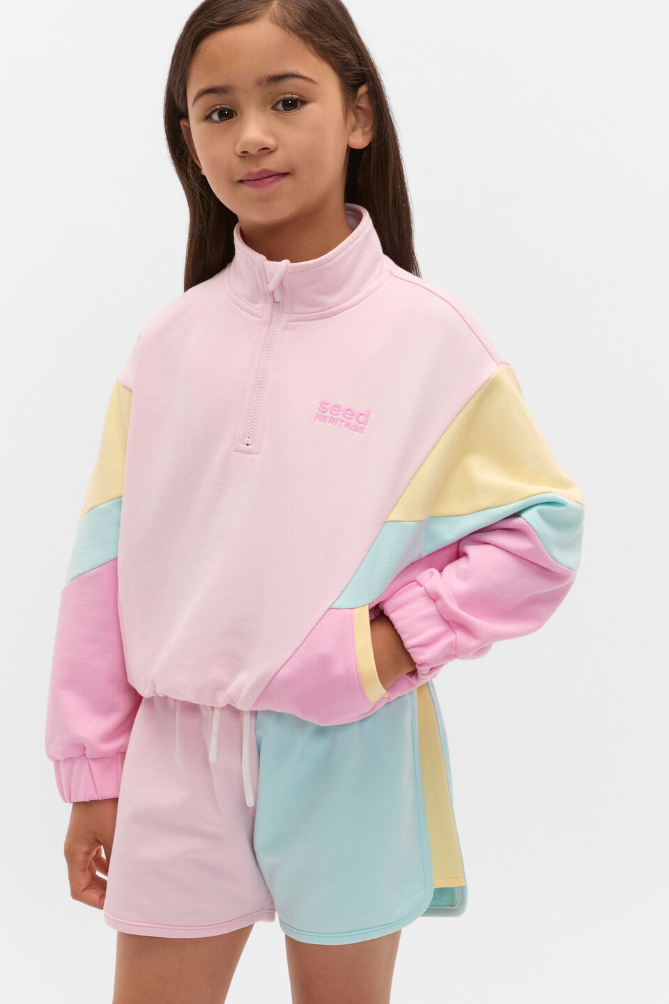 Logo Zip Through  Pink Lemonade