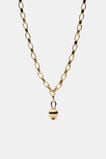 Fluted Sphere Necklace  Gold  hi-res