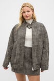 Textured Mini Skirt  Pale Slate Crossdye  hi-res