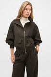 Mini Check Bomber Jacket  Coffee Bean Check  hi-res