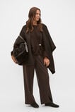 Wool Cape  Coffee Bean  hi-res