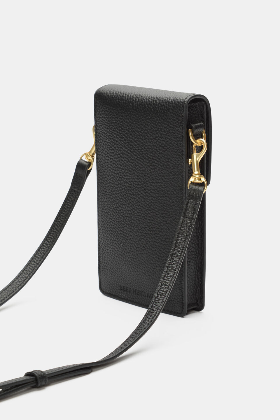 Leather Everyday Crossbody  Black
