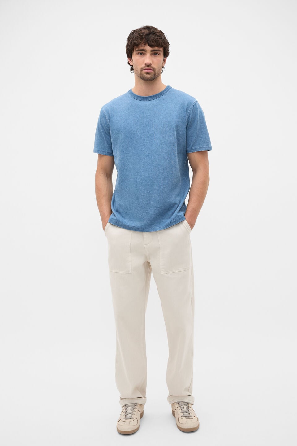 Indigo Crew Tee  Indigo