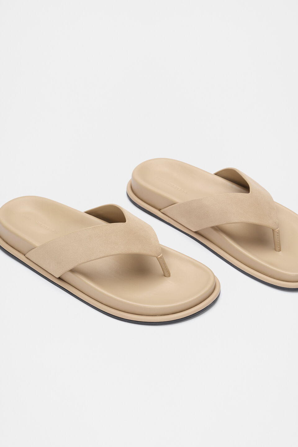 Piper Thong Sandal  Iced Latte Suede