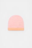 Colourblock Knit Beanie  Pretty Pink  hi-res