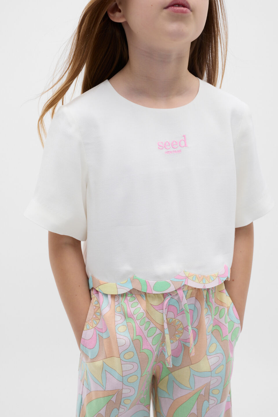 Scallop Spliced Top  Canvas