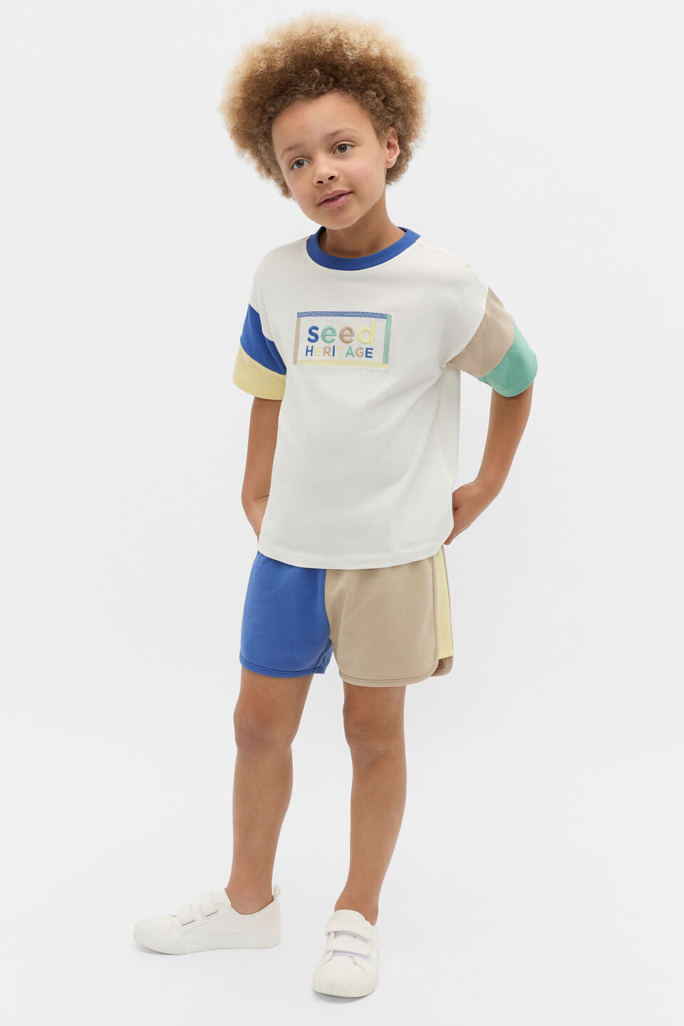 Colourblock Runner Short  Multi