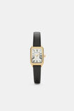 Seed Leather Watch  Black  hi-res