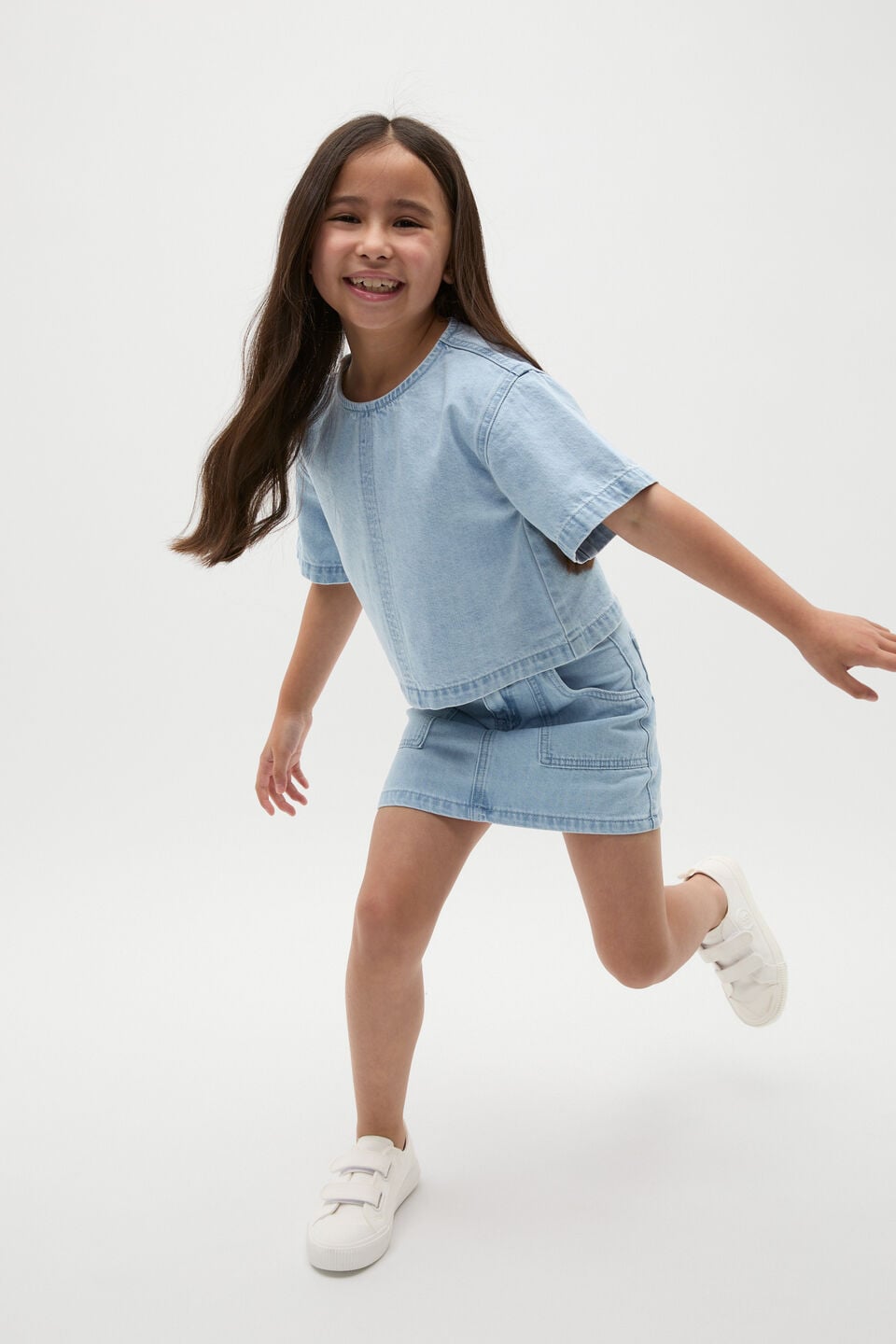 Denim Top  Light Wash