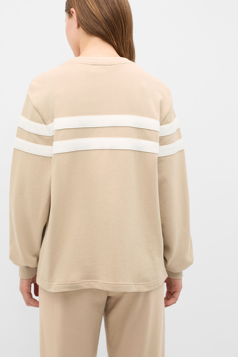 Relaxed Logo Crew Sweat  Sandstone
