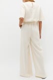 Linen Gathered Palazzo Pant  Buttercream  hi-res