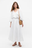 Scoop Neck Blouson Sleeve Top  Whisper White  hi-res