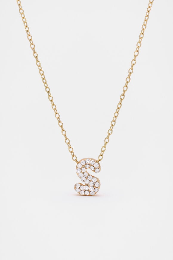 Initial Jewel Bubble Necklace  S  hi-res