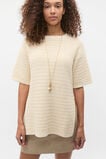 Crochet Stitch Slouch Knit  Tofu  hi-res