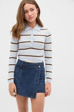 Polo Collar Knit Sweater  Cloud Grey Marle  hi-res