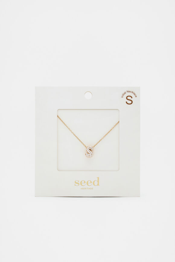 Initial Jewel Bubble Necklace  S  hi-res