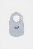 Core Rib Logo Bib  Navy Stripe  hi-res