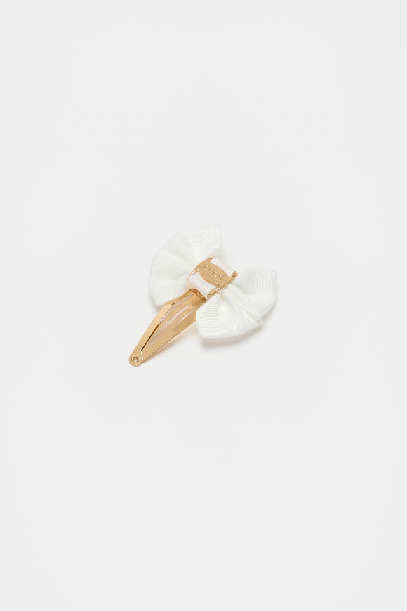 Heritage Grosgrain Bow Snap  Canvas  hi-res