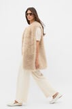 Faux Fur Gilet  Sandstone  hi-res