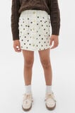 Embroidered Denim Skirt  Classic Cream  hi-res