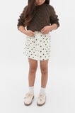 Embroidered Denim Skirt  Classic Cream  hi-res