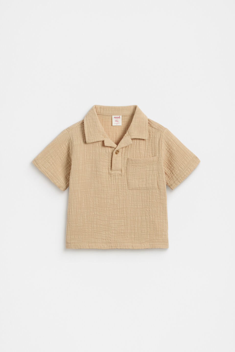 Textured Shirt  Ecru