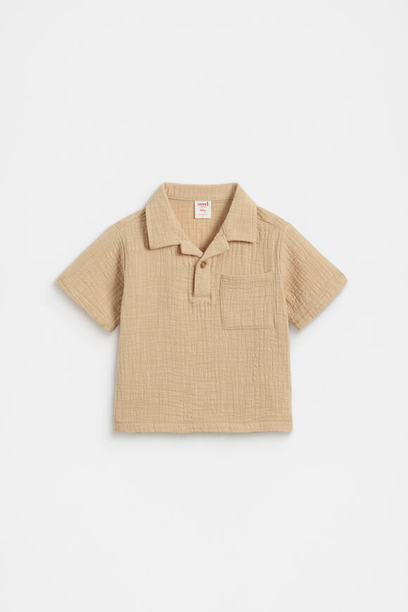 Textured Shirt  Ecru  hi-res