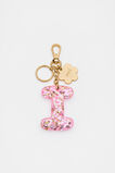 Glitter Initial Bag Charm  I  hi-res