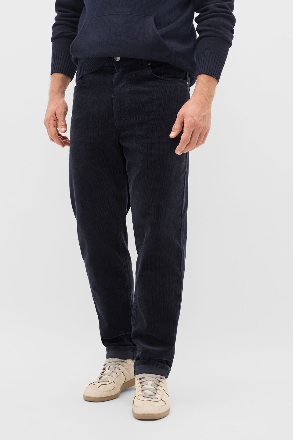 5 Pocket Cord Pants  Midnight Blue