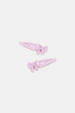 Resin Bow Snaps  Orchid  hi-res