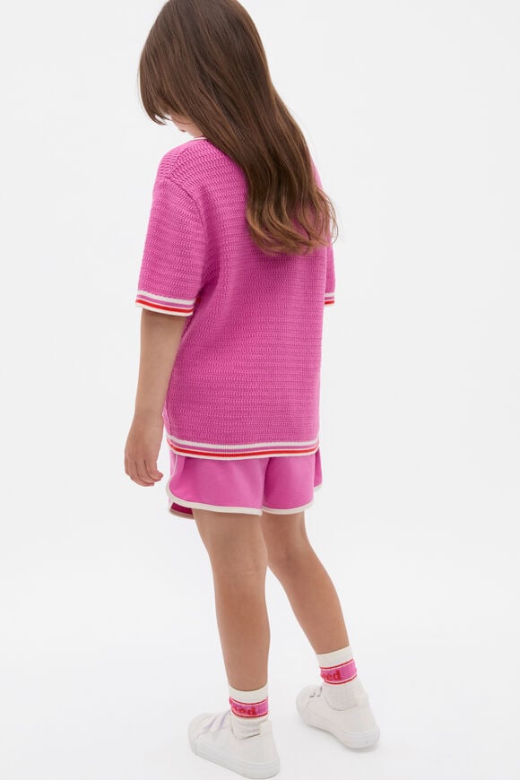 Logo Knit Polo  Wild Berry  hi-res