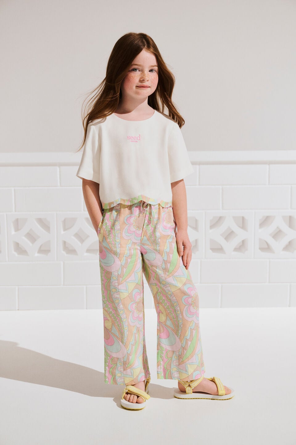 Scallop Spliced Top  Canvas