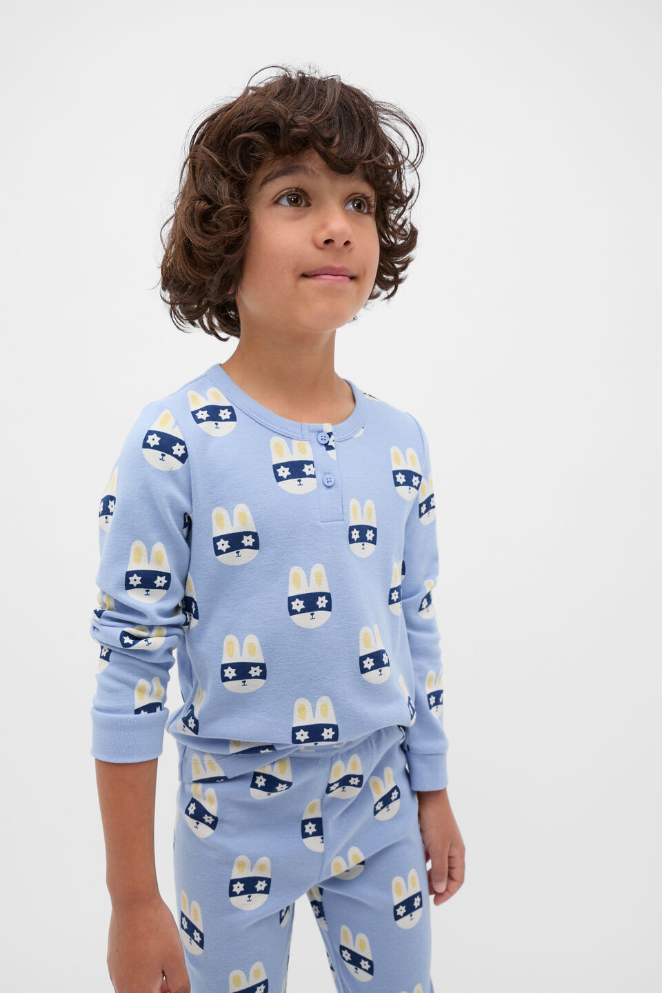 Super Bunny Pyjama  Cloud Blue